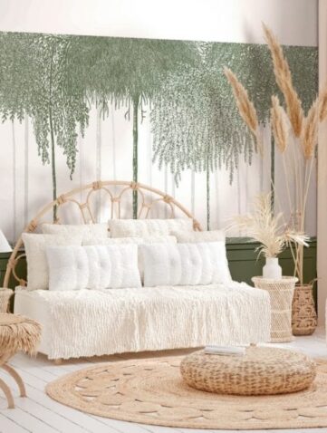 salon bohème pampa fleurs séchées