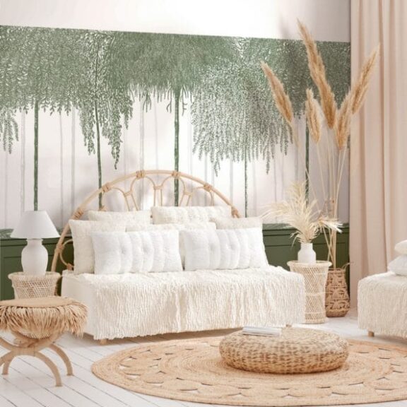 salon bohème pampa fleurs séchées