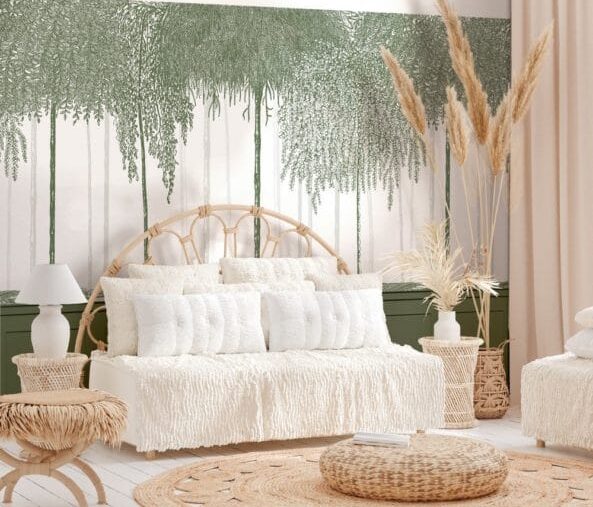 salon bohème pampa fleurs séchées