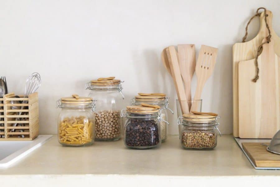 bois et verre cuisine