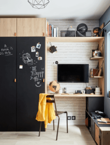 Chambre d’ado au style industriel
