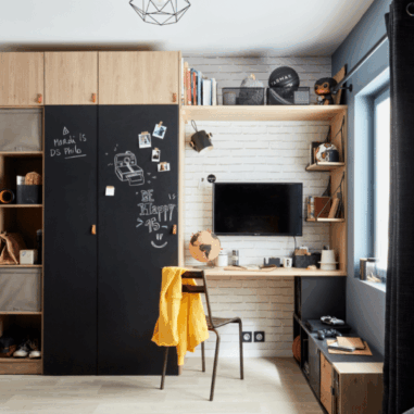 Chambre d’ado au style industriel