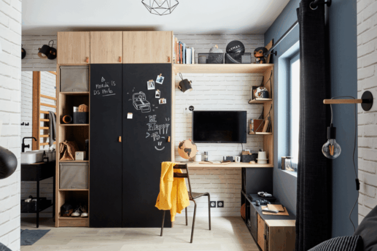 Chambre d’ado au style industriel