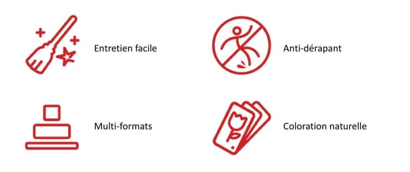 Les atouts du dallage extérieur :