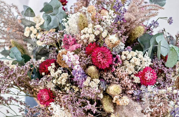 déco fleurs séchées