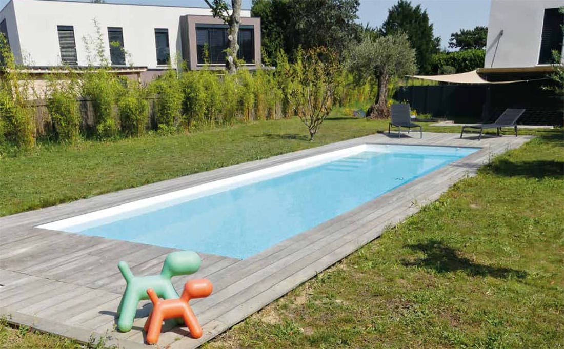 couloir de nage en bois