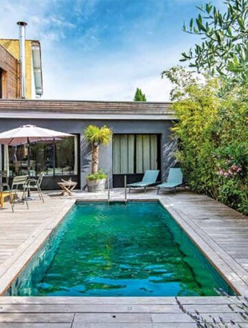 piscine à fond mobile