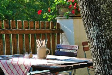 accessoire de table jardin