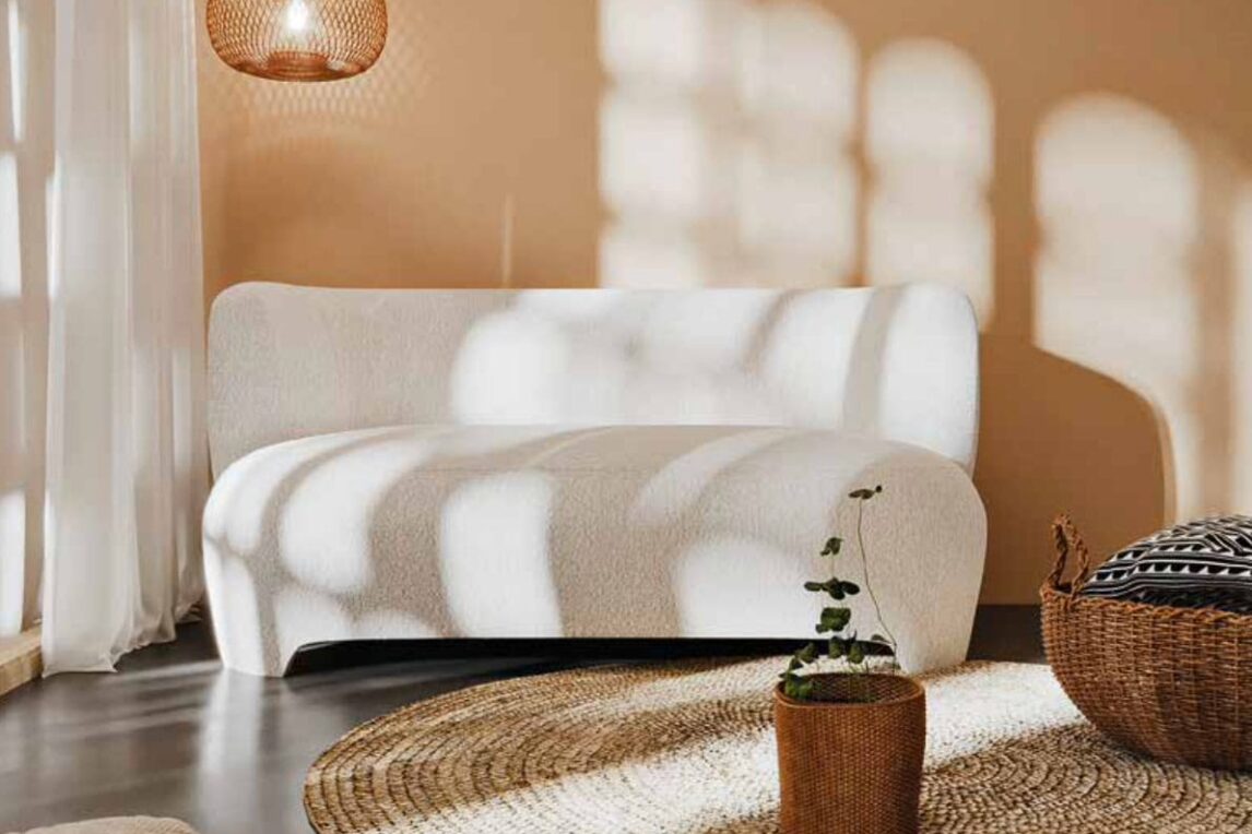 réchauffer son intérieur canapé fausse fourrure