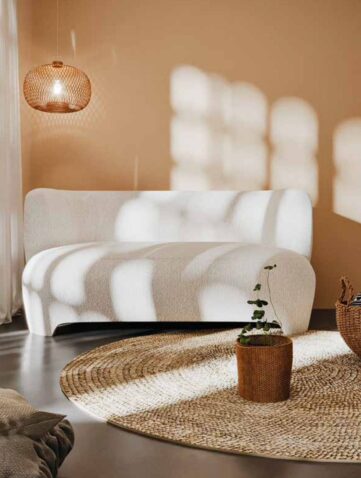 réchauffer son intérieur canapé fausse fourrure