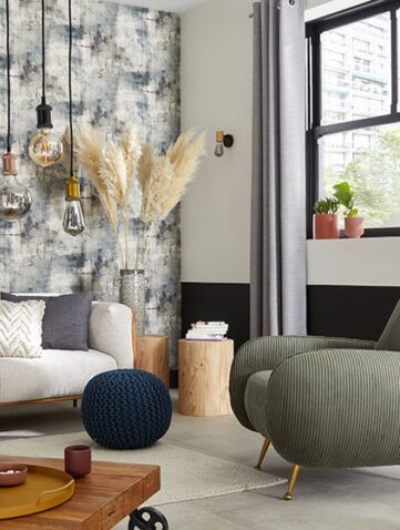 papier peint décoration industrielle