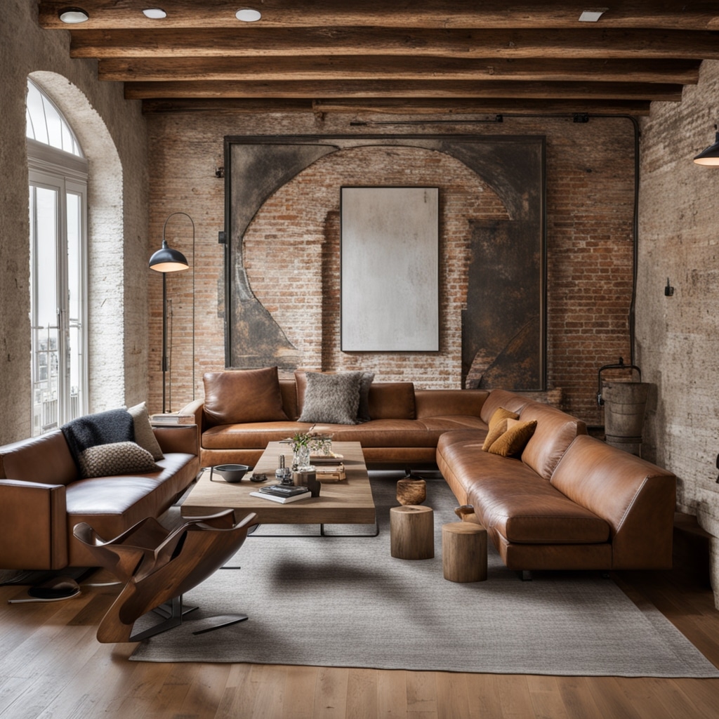 décoration industrielle salon