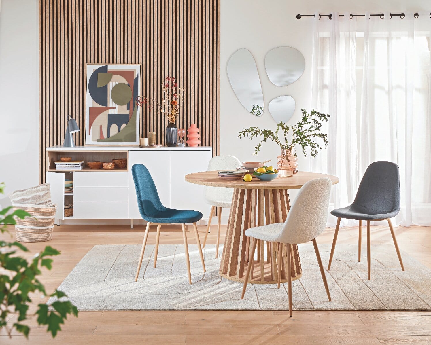 espace de vie en blanc