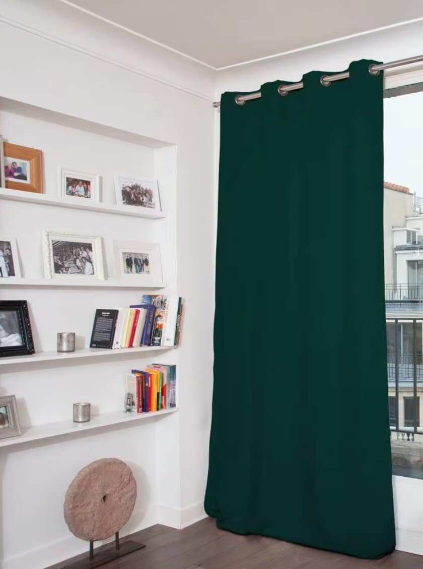 rideaux en velours pour une décoration d'automne