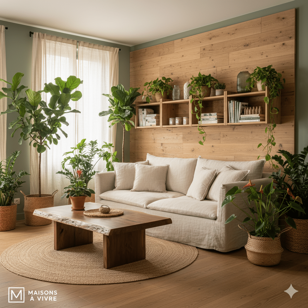 Habiter vert sans renoncer au style dans un intérieur design et durable. 