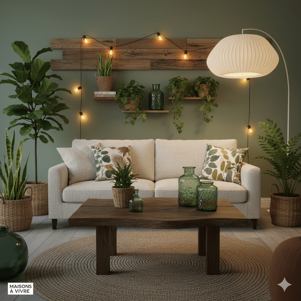 Habiter vert sans renoncer au style dans un intérieur design et durable.