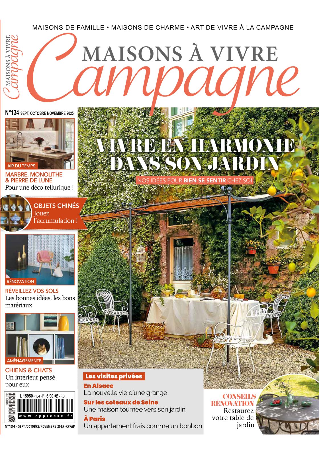 Couverture Maisons à Vivre Campagne n°134